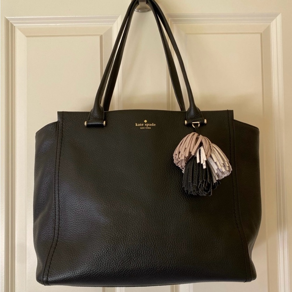 Vintage Kate Spade Tote - Malika Large w/ Multi Colored Tassels